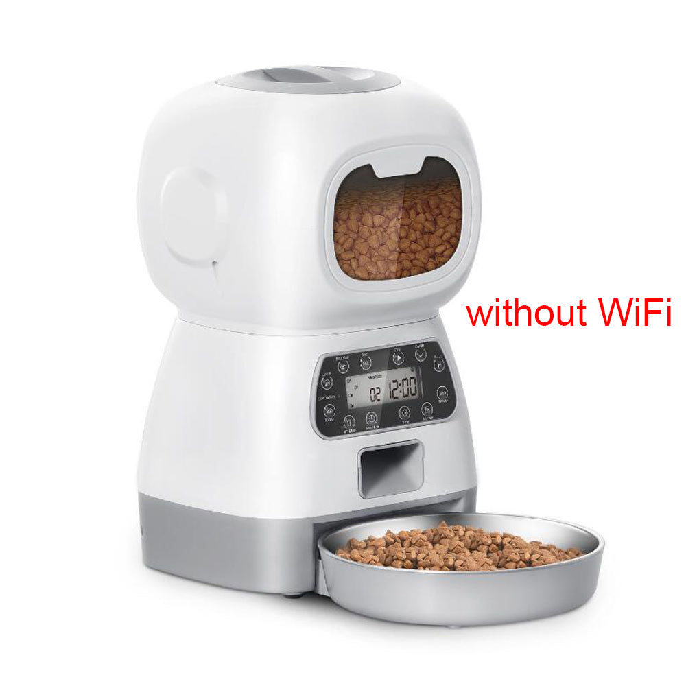 3.5L Smart Pet Feeder: WiFi, Slow Swirl