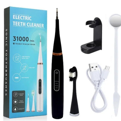 Electric Tooth Whitening Brush Frequency Sonic Teeth Cleaner Dental Scaler Toothbrush Calculus Plaque Remover Stone Remover Kit