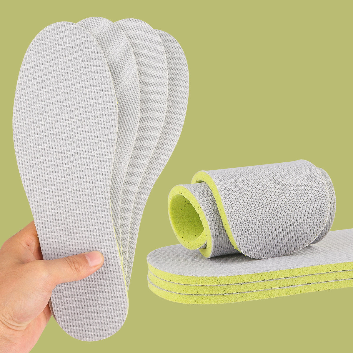 Men Women Insoles Deodorant Soft Shock Absorption Sport Shoes Pad Breathable Vigorously Walking Sport Insoles Unisex